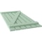 Ekena Millwork Americraft 6-Board (2 Batten) Wood Spaced Board-n-Batten Shutters w/ Z-Bar, ARW102SB623X77SGH, PR ARW102SB623X77SGH - alternate 6
